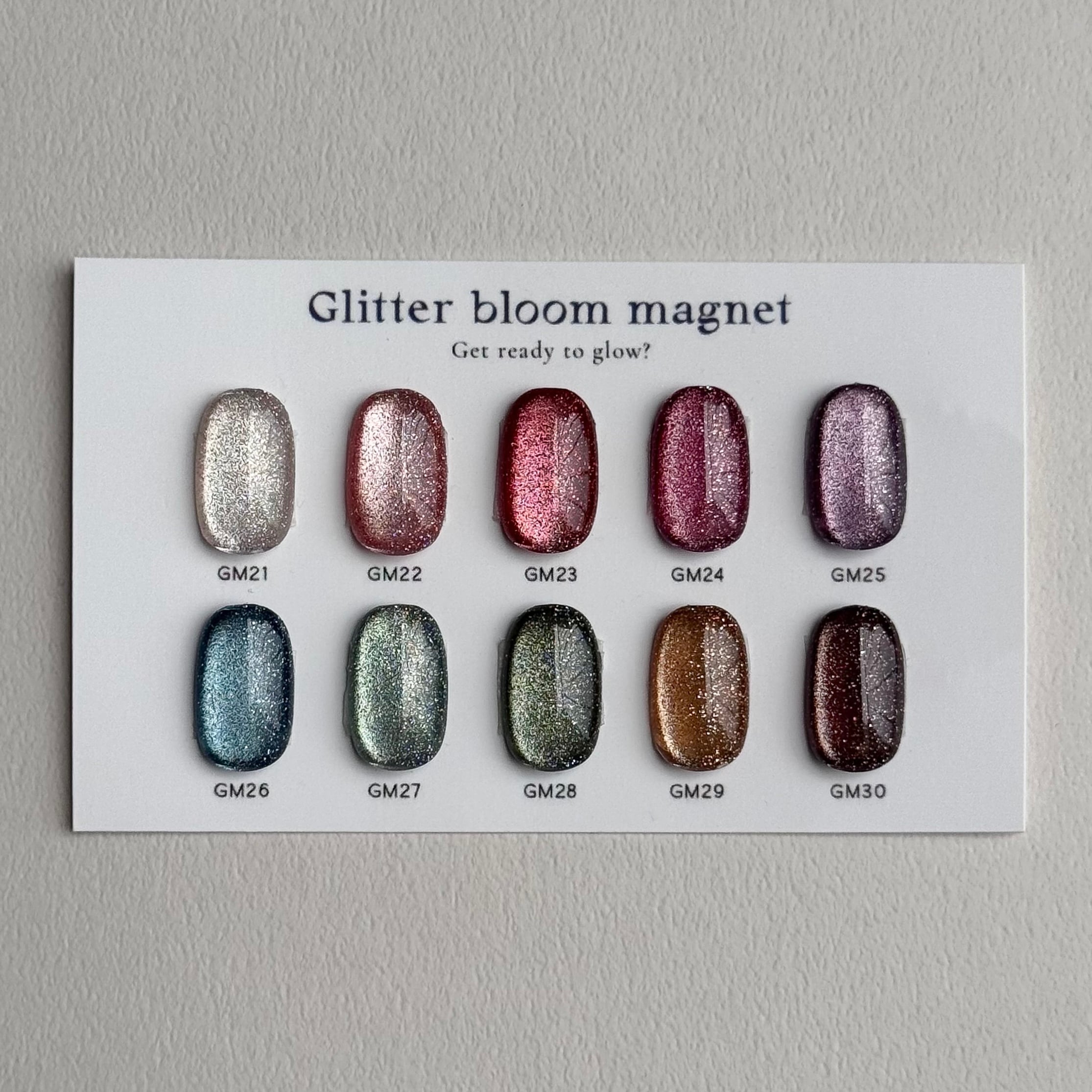 ANNUUM×MOONLIT】Glitter bloom magnet GM21-30(アートブラシ付き