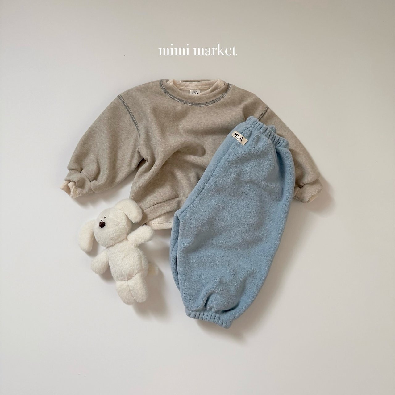 ミミマーケット / mimimarket / ミンクテリートレーナー / 韓国子供服 / キッズ / 26winter〖取寄〗*S~L*