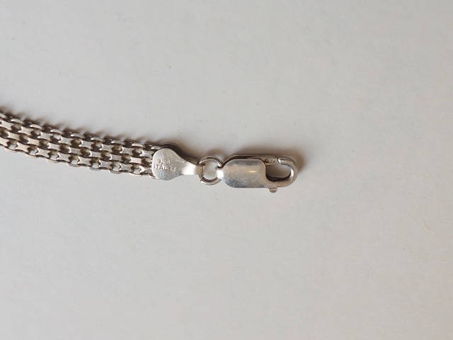 ITALY Vintgae 925 silver chain bracelet