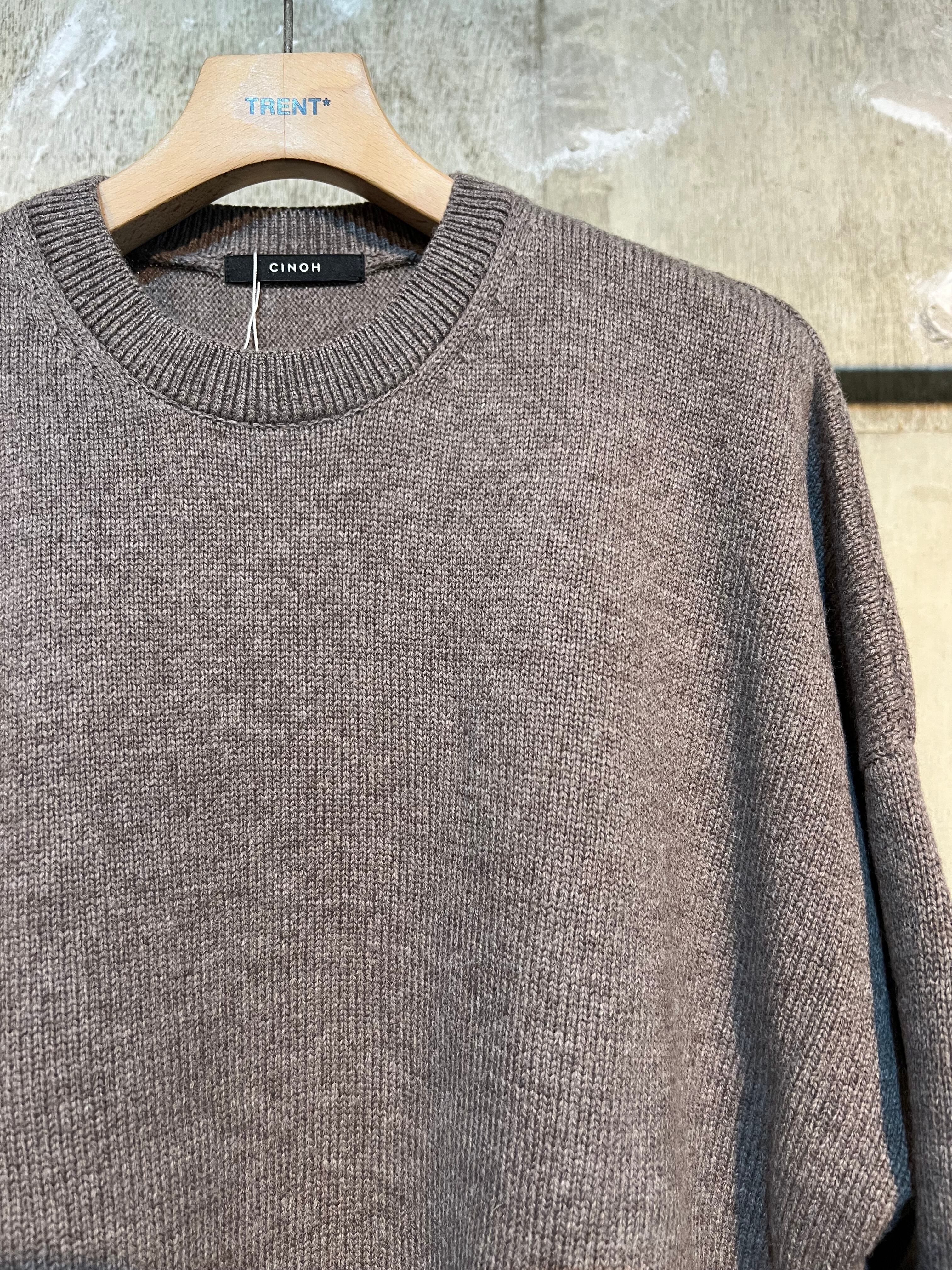 CINOH(チノ)/ WOOL CREW NECK KNIT /23WKN307 | ajito online shop 