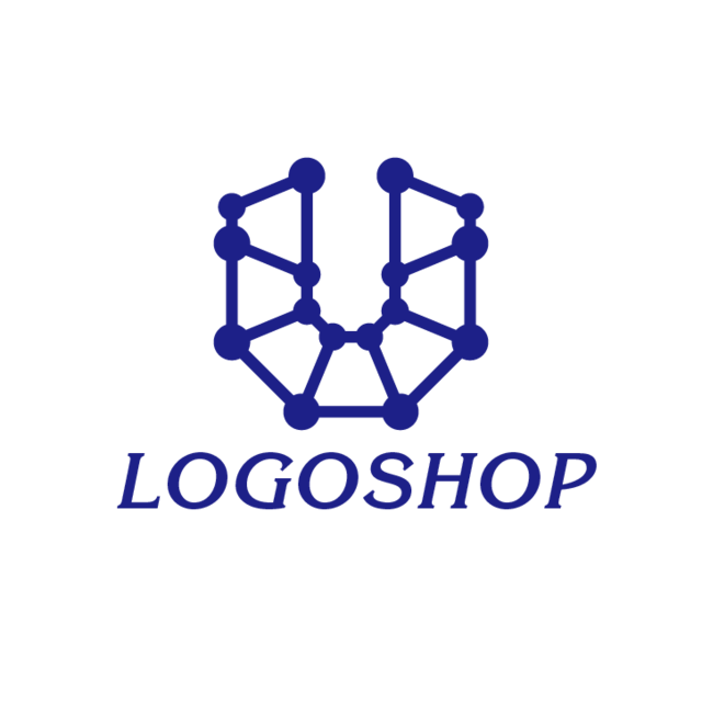 化学記号u アルファベット U かっこいい おしゃれ It インターネット ネットサービス テクノロジー Ai 情報 産業 設備 工業 コンサルタント 士業 ロゴマーク販売 デザインで選ぶならロゴショップ