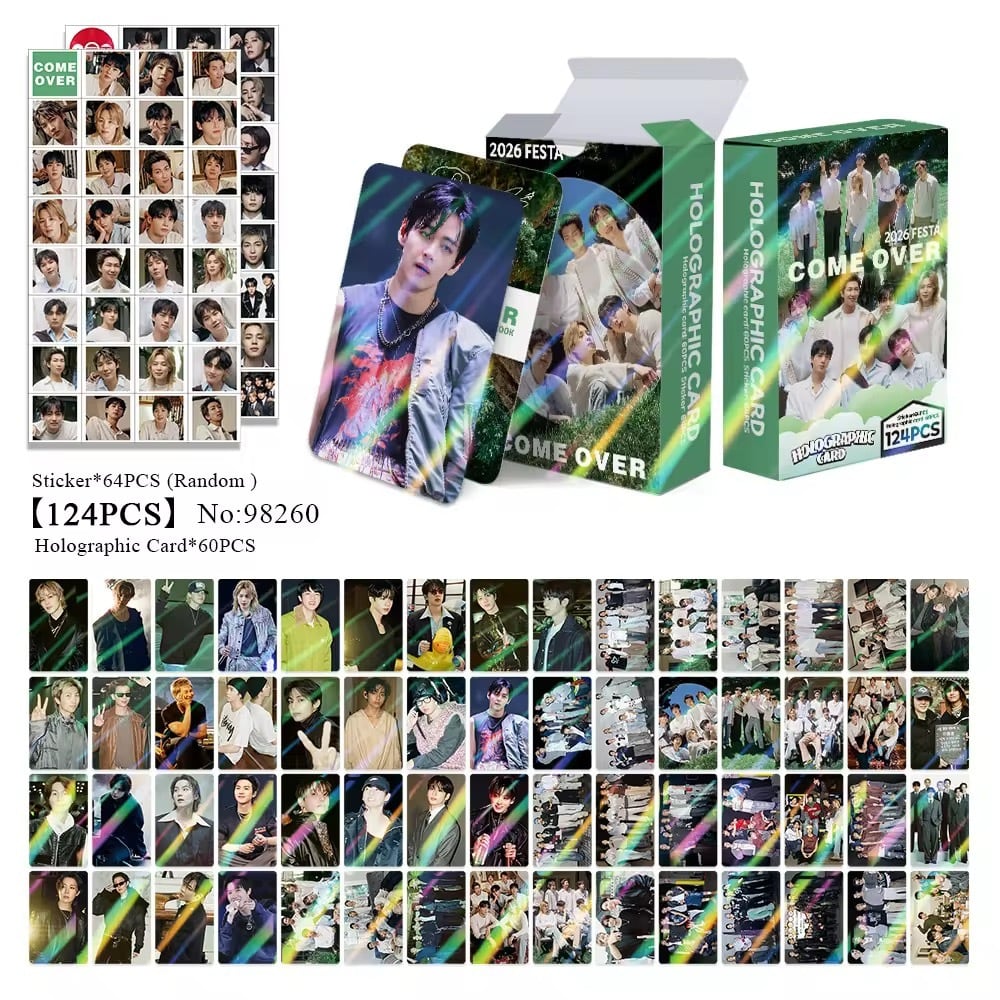 BTS COME OVER 60+64=124枚セット フォトカード | KPOWER