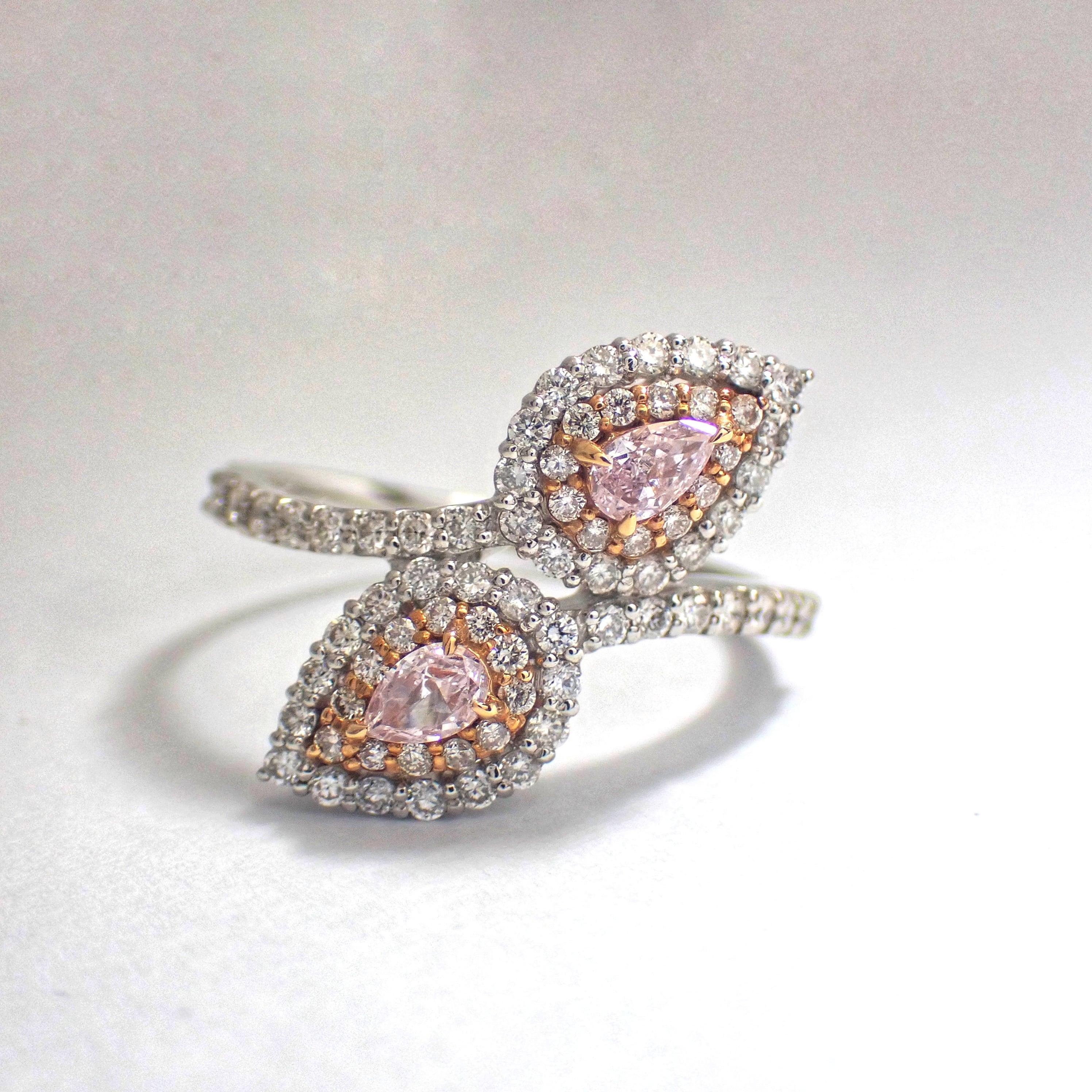 1497 ダイヤリングPT950プラチナ8.5号0.418ct0.04ct 1497 ダイヤリングPT950プラチナ8.5号0.418ct0.04ct リング(指輪)