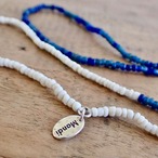 Mandi/マンディ 2Tone Necklace(XS Beads/70cm)(White×Navy)