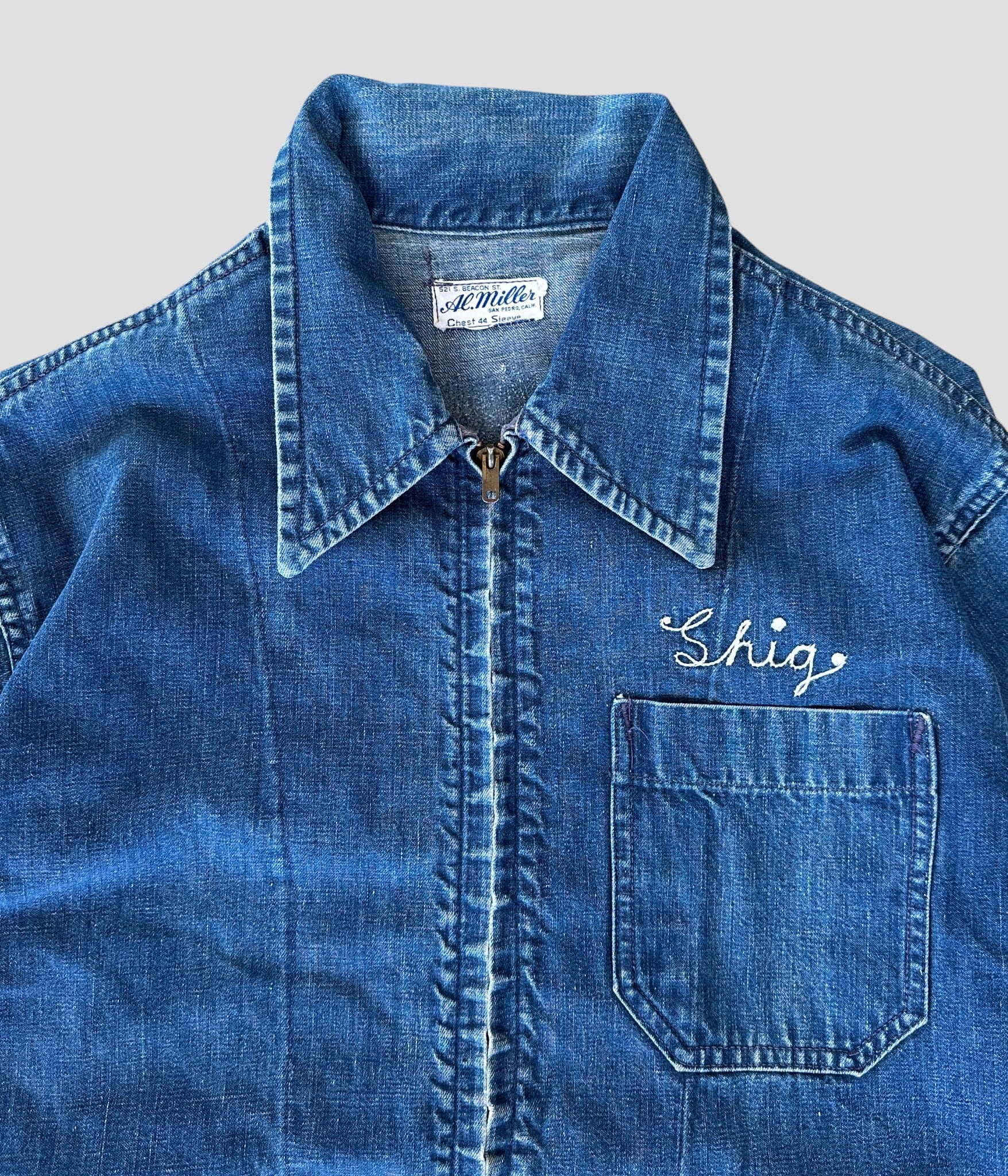 50s vintage al Miller デニムワークジャケット Al. Miller- Vintage 50s 44 Denim Work Jacket | BEGGARS BANQUET公式