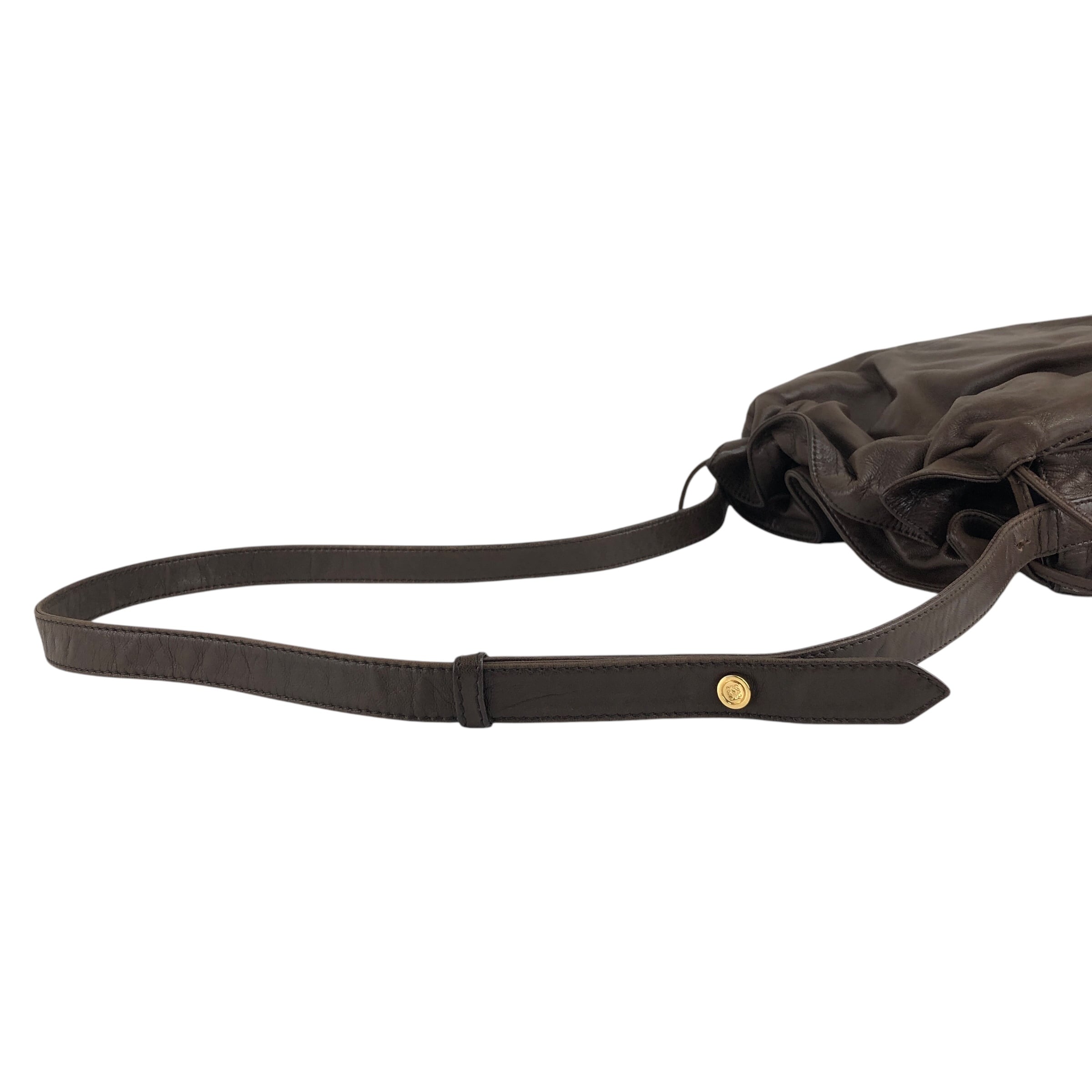 LOEWE ロエベ ショルダーバッグ ブラウン アナグラム ナッパレザー LOEWE ロエベ ショルダーバッグ ブラウン アナグラム ナッパレザー