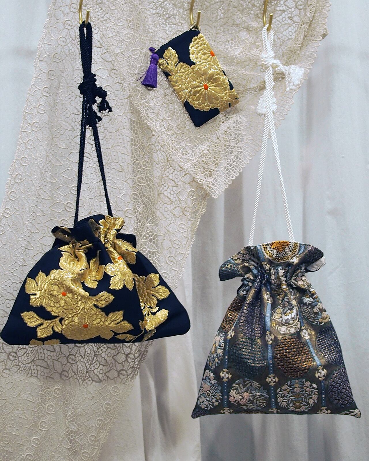 KINCHAKU BAG / 巾着 キンチャク バッグ | HARUNA Kimono Re Clothes
