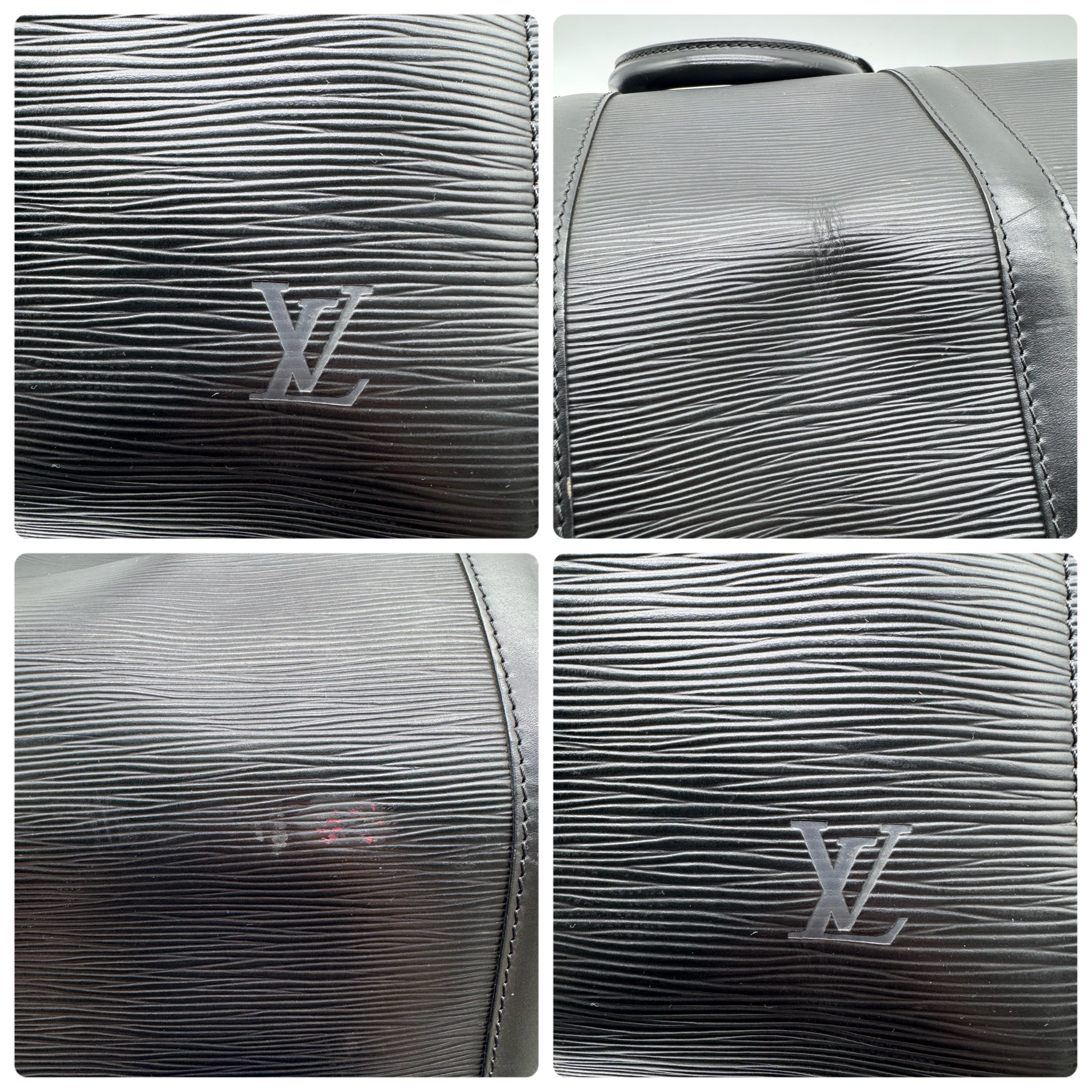 Louis Vuitton エピ ノワール キーポル 50 ボストンバッグ ブラック