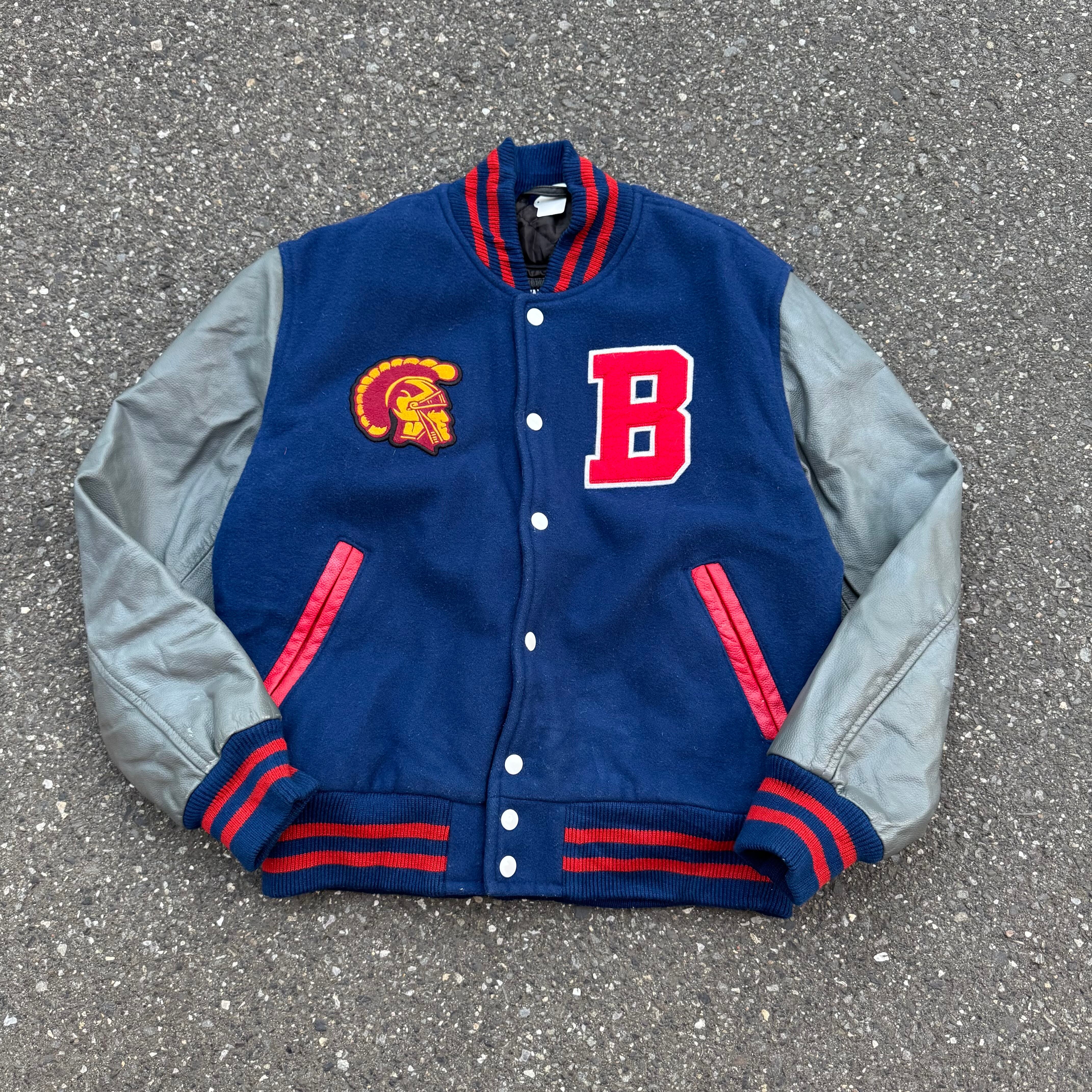 90s NORTH AMERICAN HUNTING CLUB ウールレザースタジャンアワード