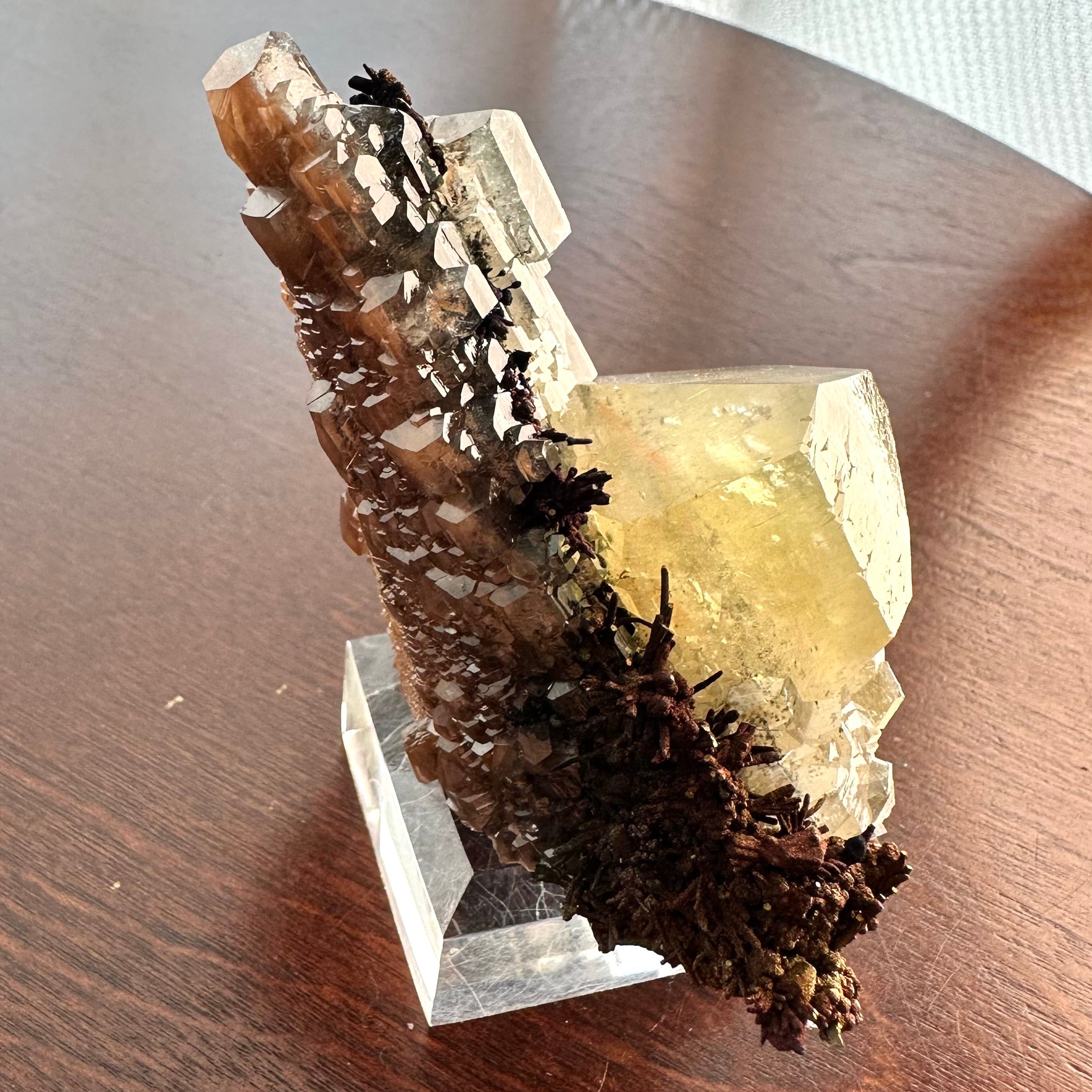 カルサイト / カルコサイト【Calcite with Chalcocite】中国産