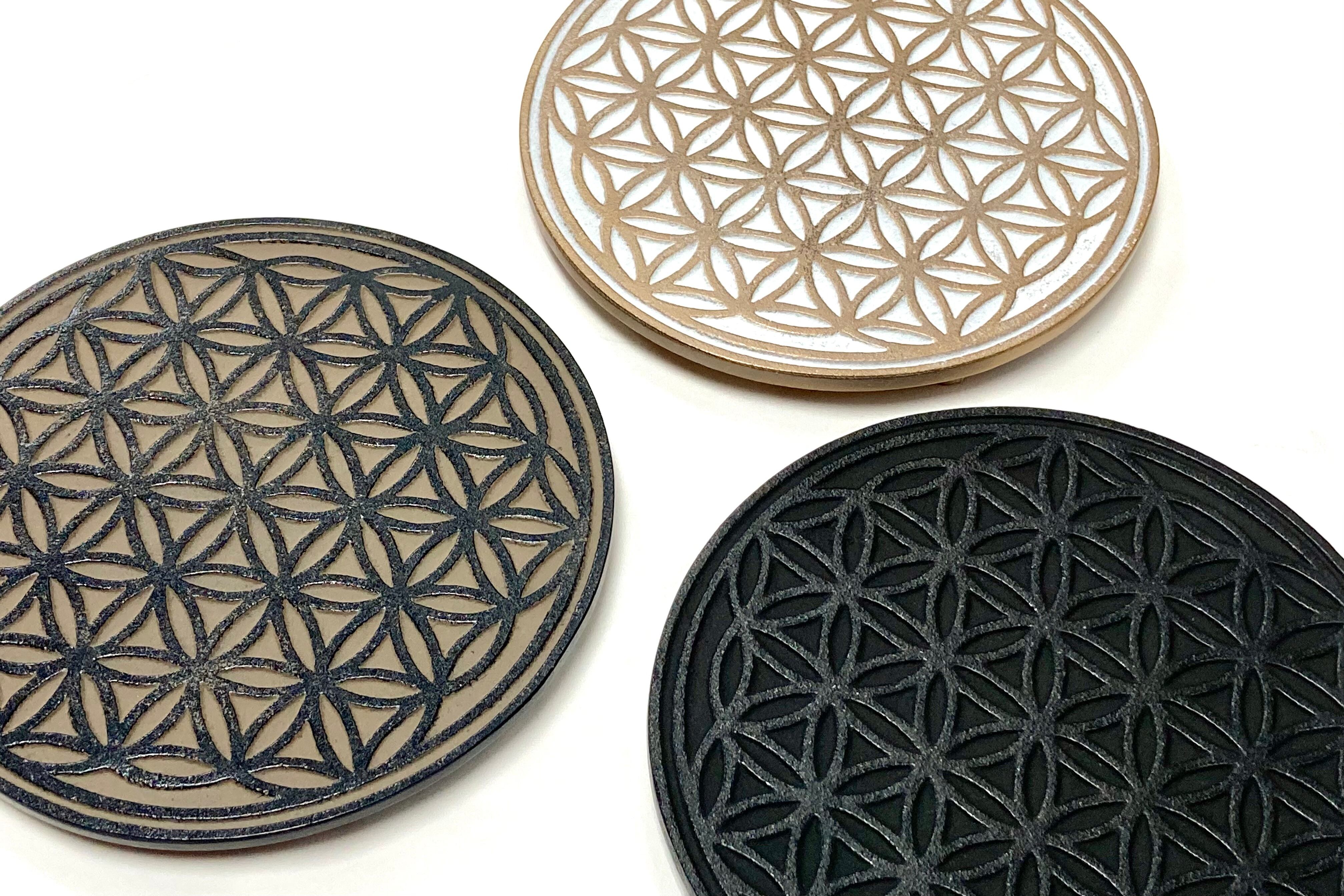 南部鉄器 鍋敷き フラワーオブライフ 南部鉄器工房及富 Nambutekki Oitomi Shop