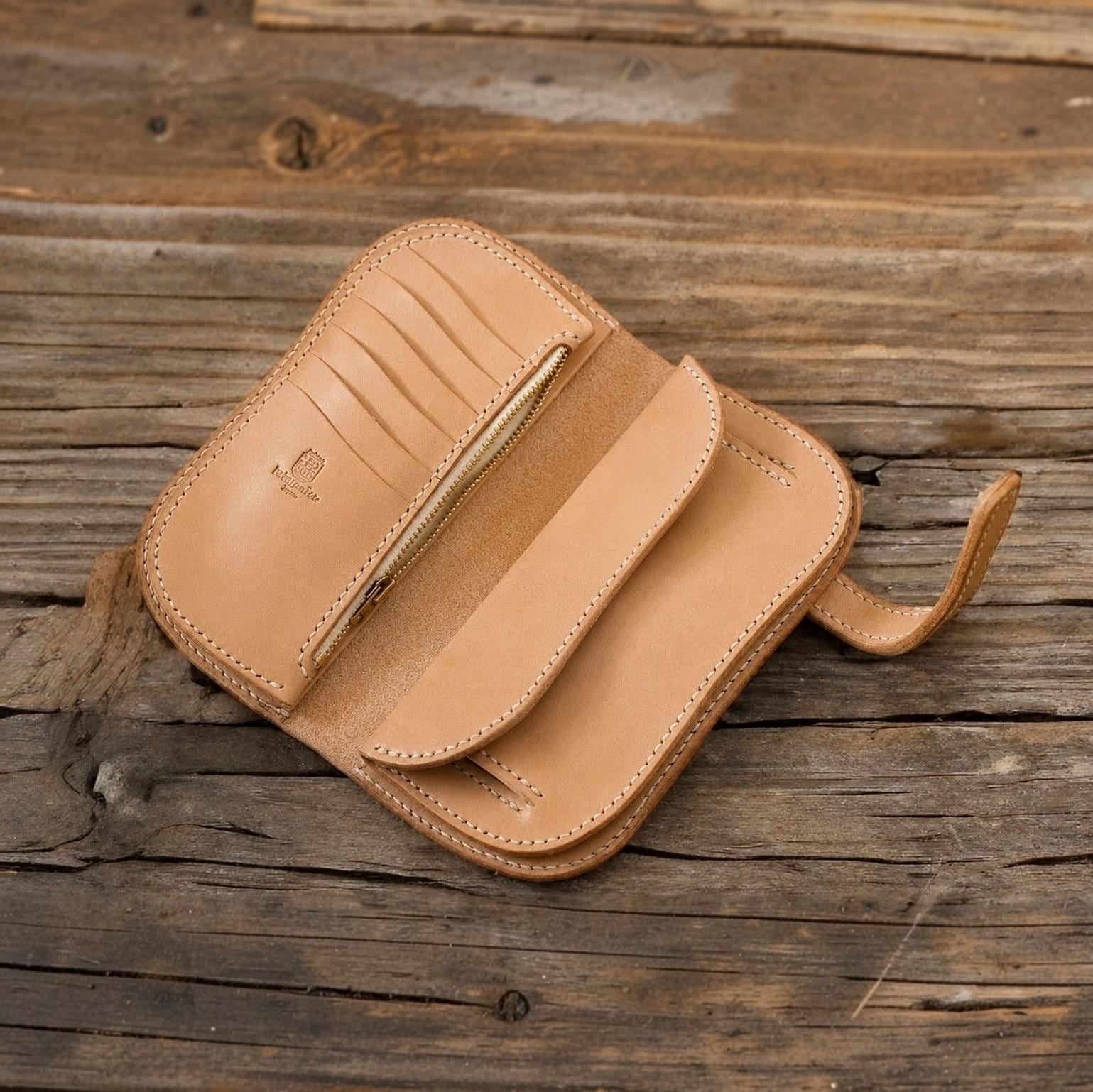 受注製作】本革バイカーズ長財布 | Babylonica Leather Craft