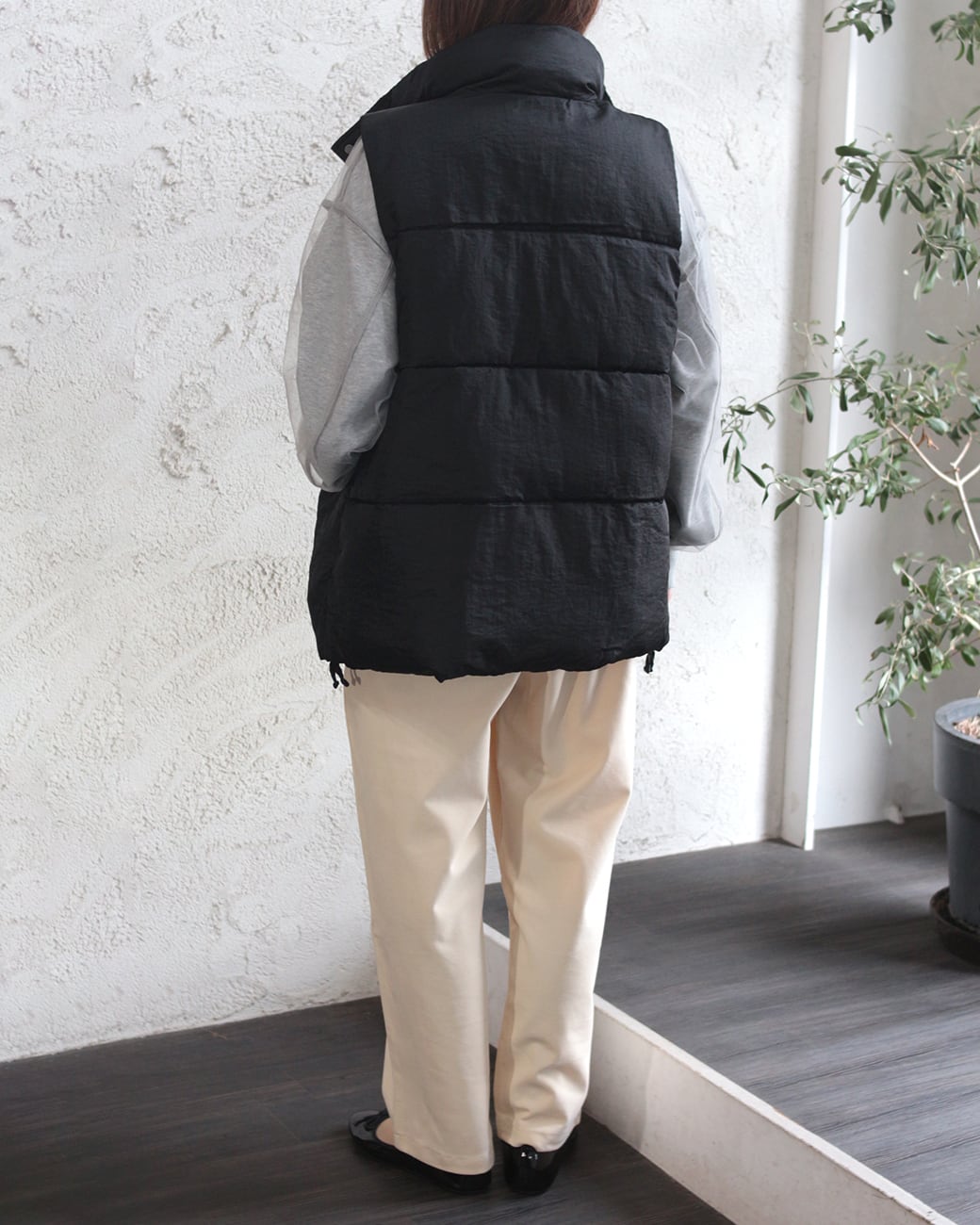 hunch】ナイロンツイル 中綿ベスト (241020) | voice clothing store