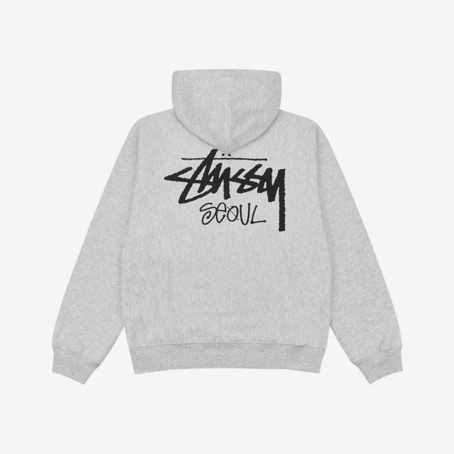 STUSSY(ステューシー) ソウル フード付き Stussy】 Stock Seoul 2024 Zip Hood Black (STUSSY/パーカー