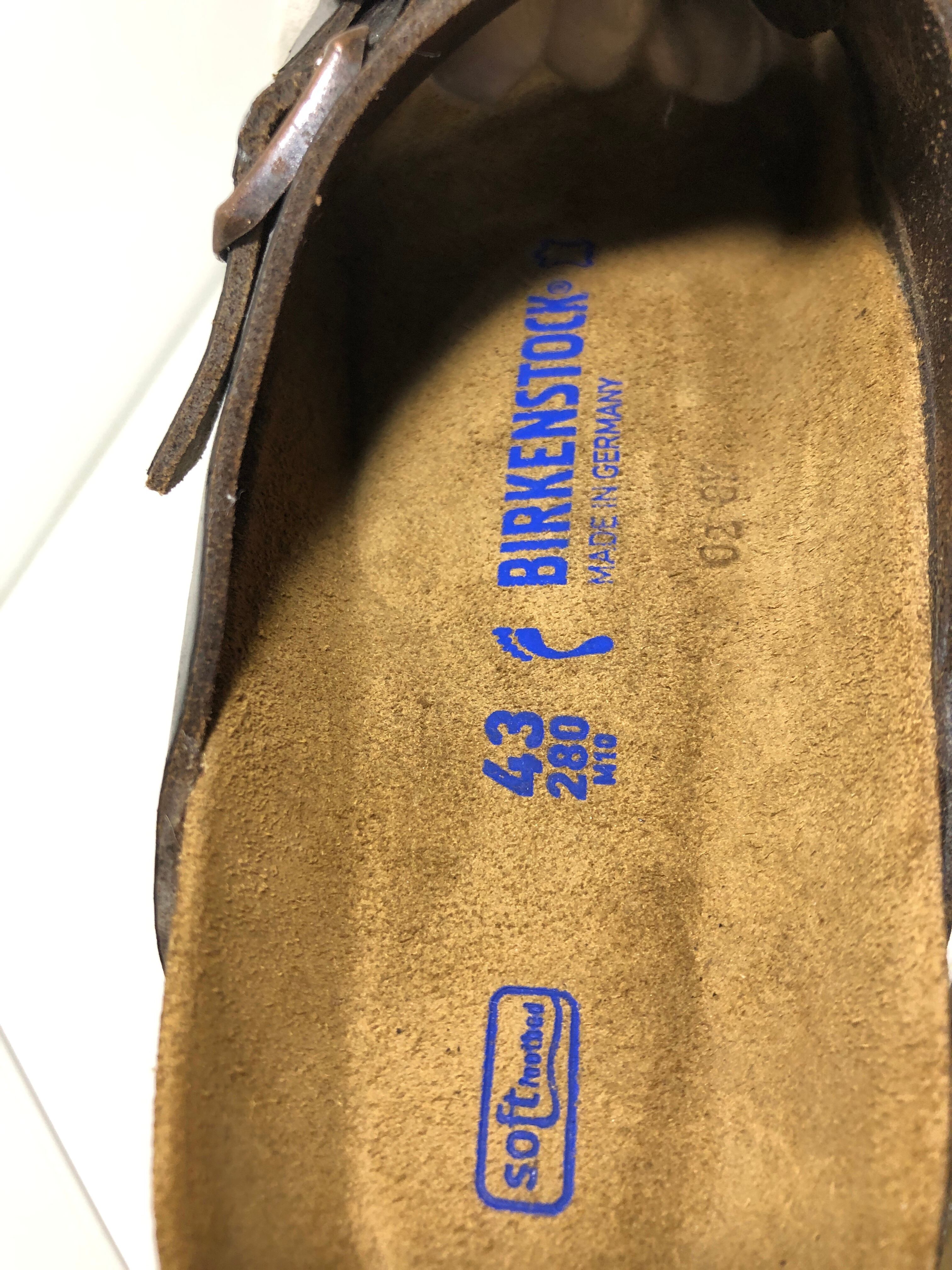 030503○ BIRKENSTOCK ZURICH レザー 剥がれ加工 02 87 soft footbed ...