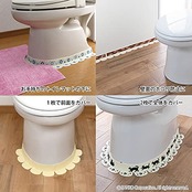 【日本製 消臭 洗える】サンコー ずれない 貼るだけ 汚れ防止 便器すきまテープ おくだけ吸着 おさんぽねこ KF-49 巾8×長さ58cm