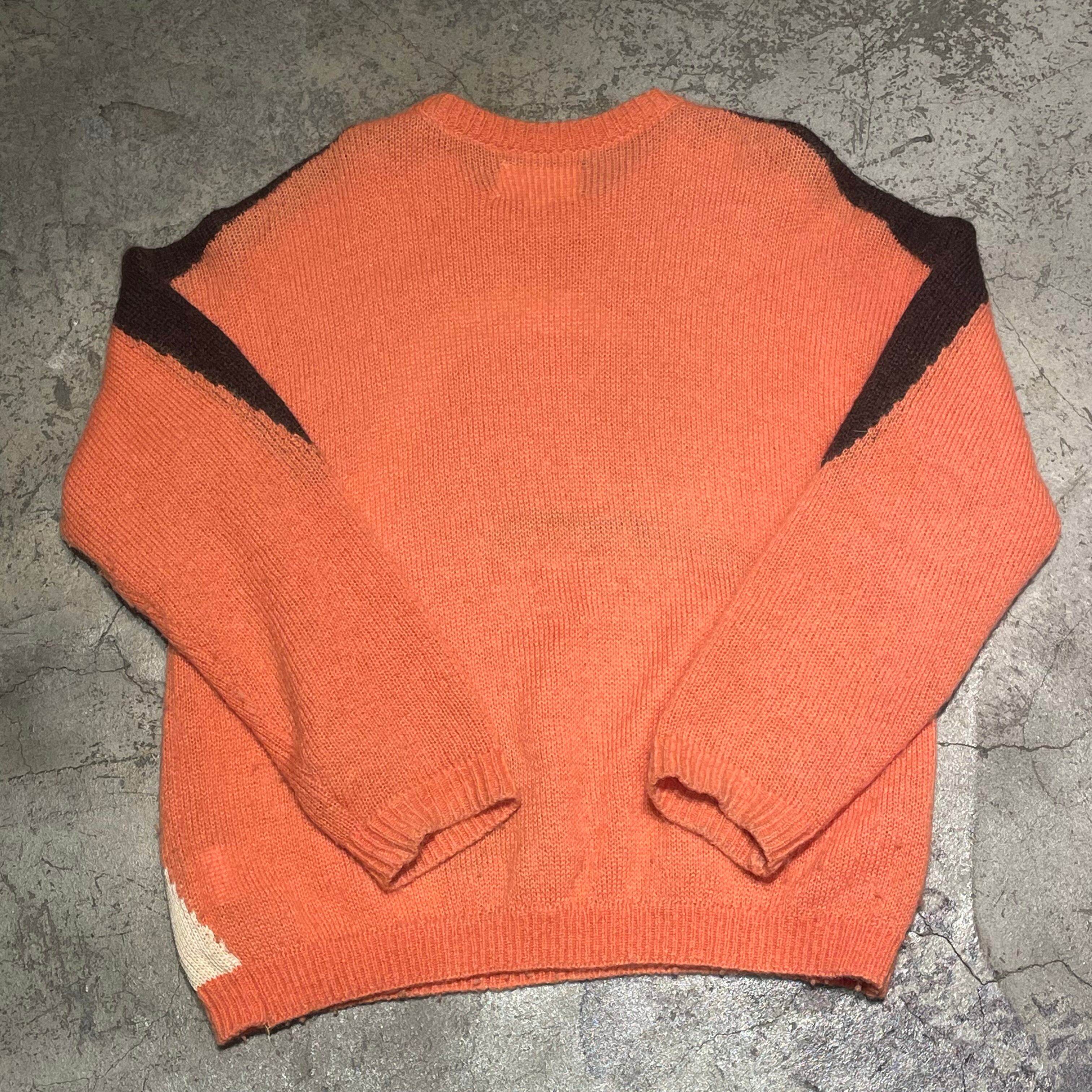 ORIMI オリミDAY&NIGHT SWEATER オレンジニット