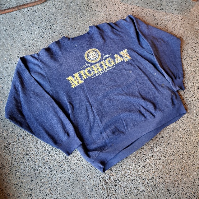 "boro" "MICHIGAN" プリントスウェット used [312072]