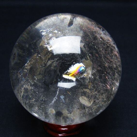 水晶 丸玉 59mm スフィア 置物 水晶玉 一点物 151-9050