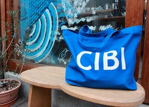 CIBI orignal blue tote bag