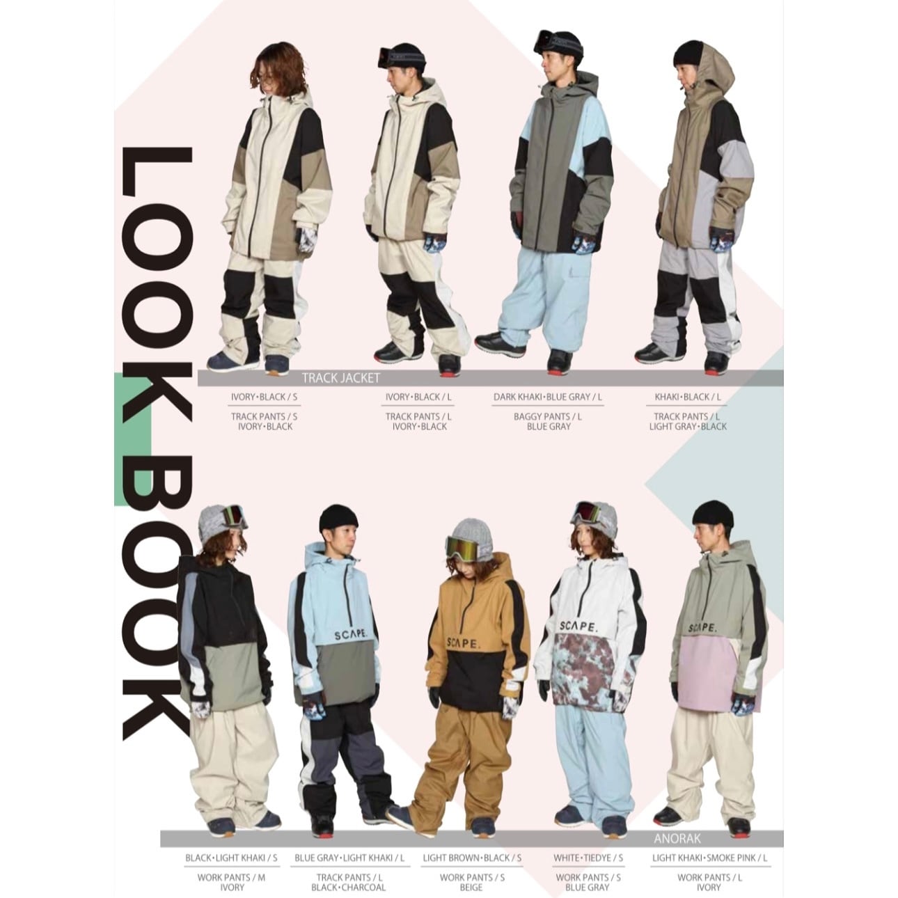 23-24 SCAPE ANORAK JACKET ウェア ウエア スノーボード 23-24 SCAPE ANORAK JACKET ウェア ウエア スノーボード