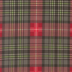 USAコットン Holiday Cheer-20977-19 クラシックチェックぐれーx黒x赤 モダmoda
