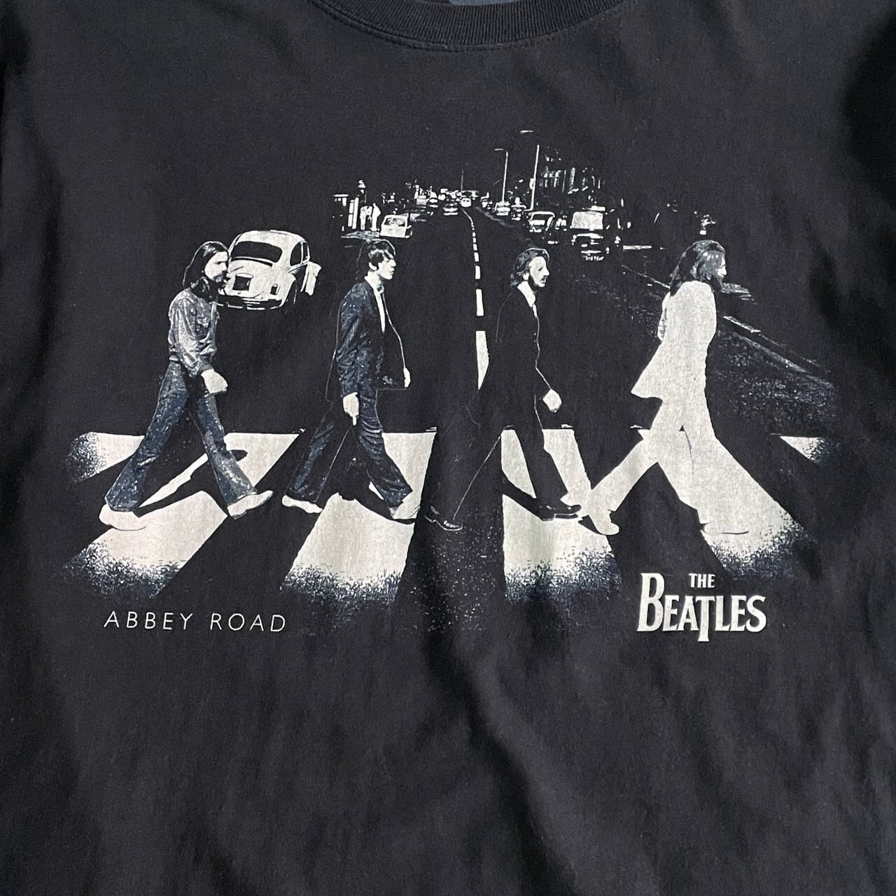 ロックバンドTシャツ THE BEATLESビートルズ アビーロード 黒 L - T ...