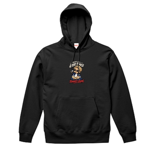 【大人の和ストリート】ENJOY THE GOOD TIMES 座布団チルキャラスウェットパーカ