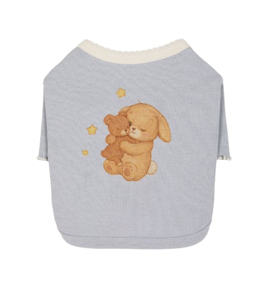L/即納【Sallys】Dear little star shirts (Baby blue)
