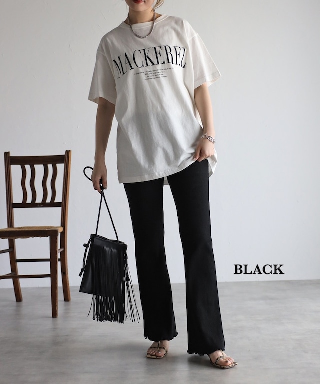 フレアリブレギンスパンツ