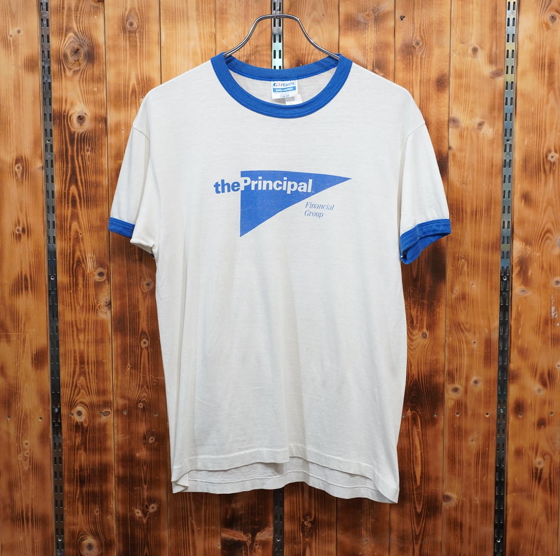 80s hanes リンガーTシャツ L/the principal financial group