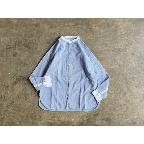 ARMEN(アーメン) Seersuker Stripe Utility Cleric Shirt