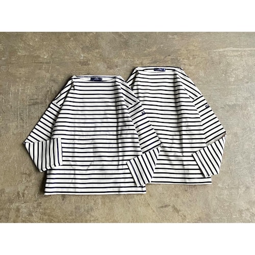 SAINT JAMES(セントジェームス) 『OUESSANT LOOSE 』Drop Shoulder Border Basque Shirt