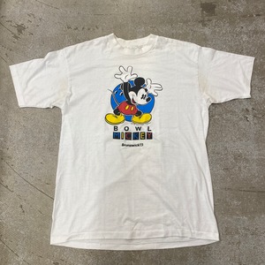 1980s MICKEY MOUSE PRINT TEE BOWL MICKEY