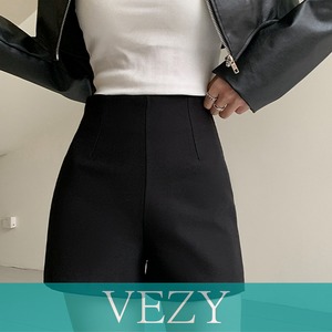 ショートパンツ ボトムス ハイウエスト ホットパンツ タイトボトムス 着やせ ショーパン カジュアル セクシー 美脚シルエット 脚長見せ 春夏 ボトムス VEZY ベジー ItemNo.【22797287】