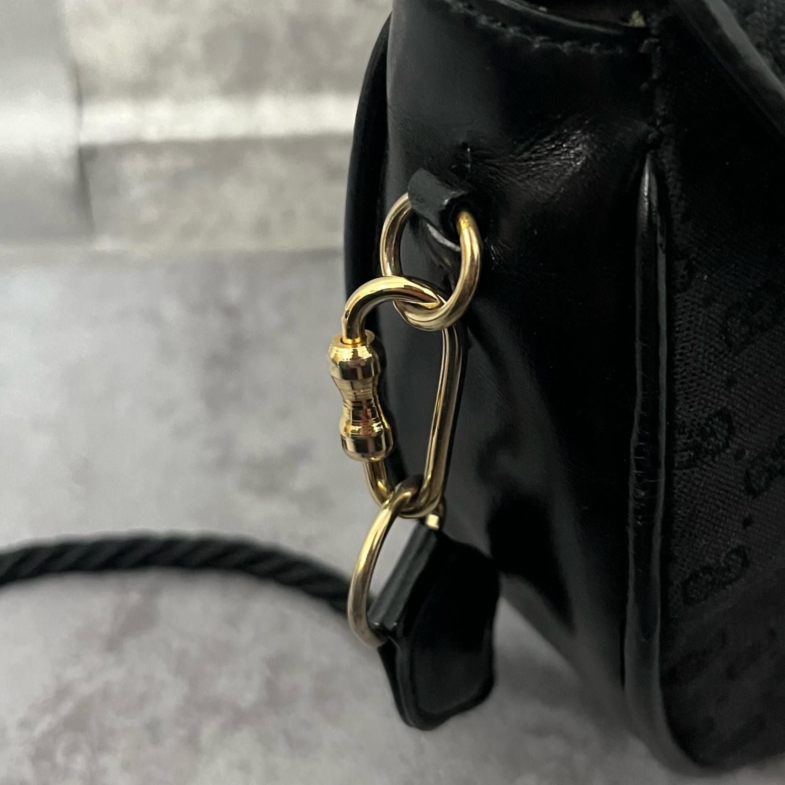 GUCCI GG柄 トートバッグ ブラック舟型トート