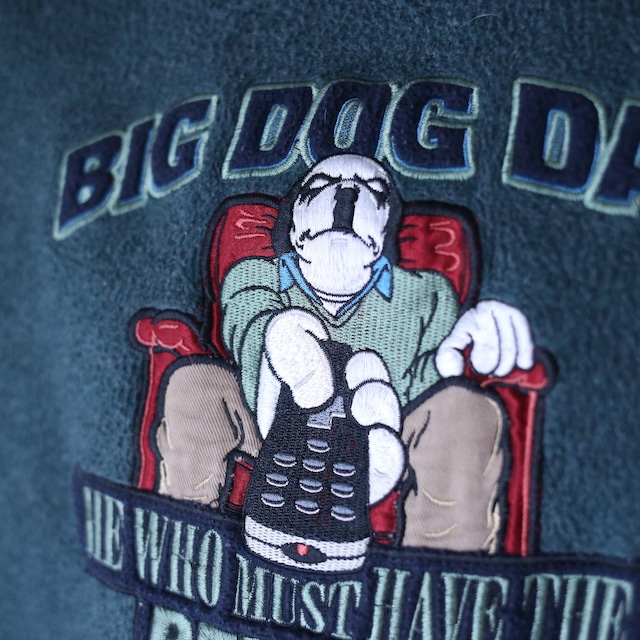 "BIG DOGS" XXX super over silhouette fleece sweatshirt