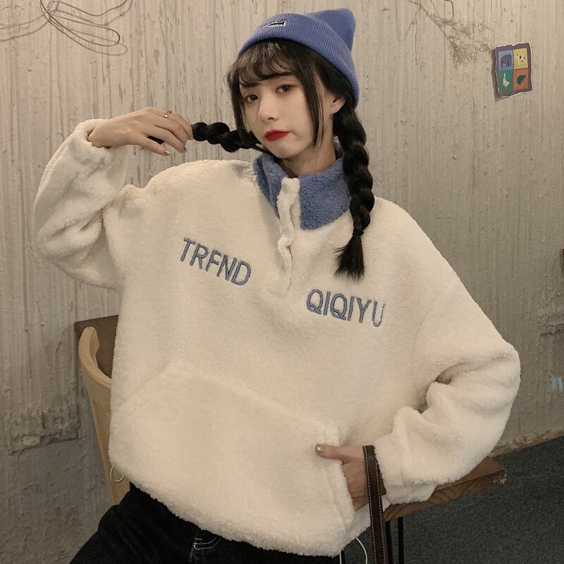 ウールセーター レディースオータムウィンタースタイルベルベット 秋物 冬物 萌量不足72277240300