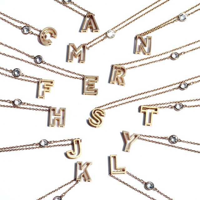 Cube alphabet necklace
