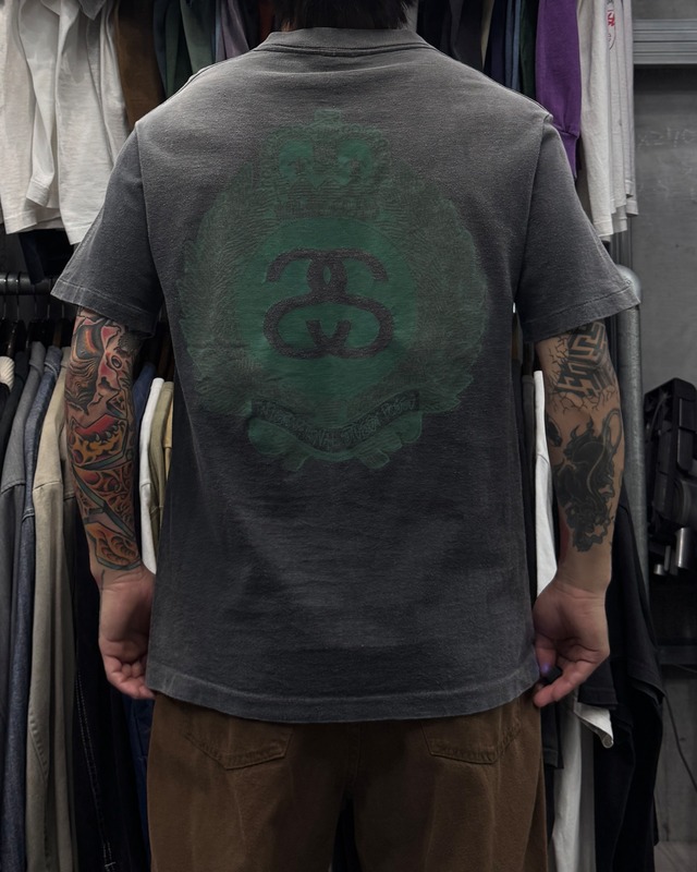 【Special!!】80’s~90’s old stussy SS Link Emblem Design Tee “黒タグ” “エンブレム”【高円寺本店】