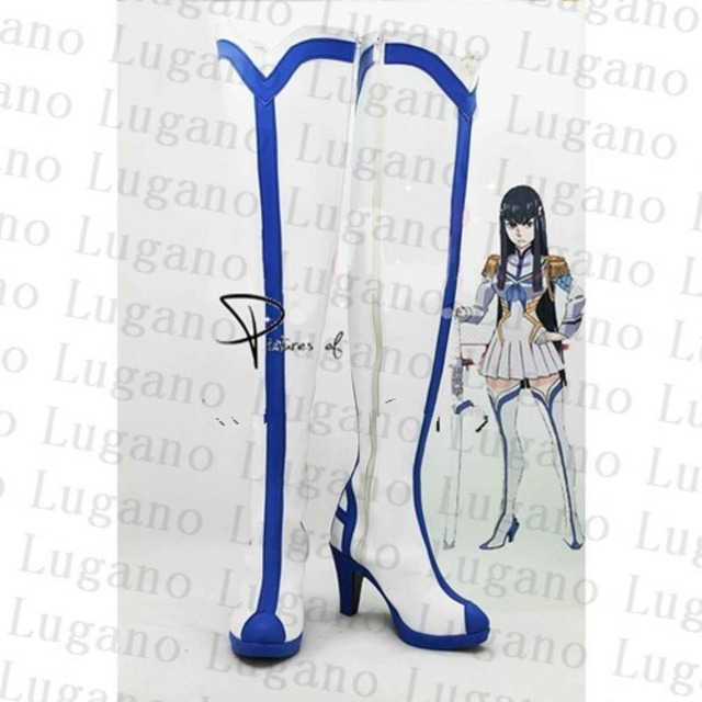 B035 KILL la KILL キルラキル 鬼龍院皐月 風 コスプレ専用靴 ブーツ 