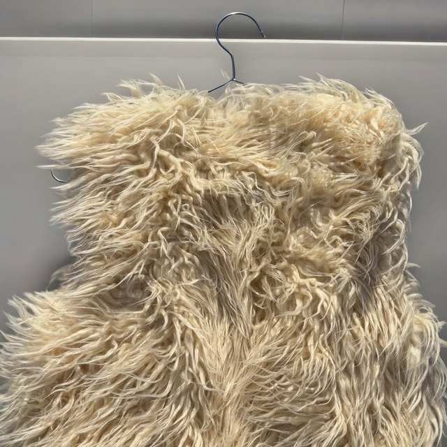 【LADIES】long fur vest