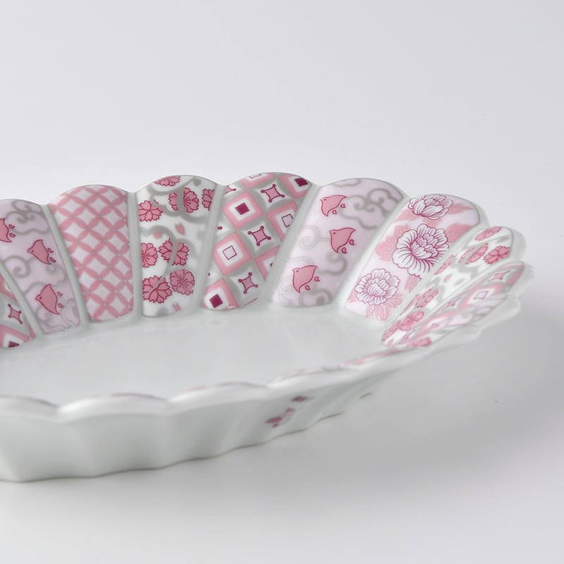 未使用 波佐見焼 林九郎窯 楕円形大皿 ひな祭り　テーブルコーディネート 未使用 波佐見焼 林九郎窯 楕円形大皿 ひな祭り テーブル