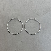 big hoop pierce/silver