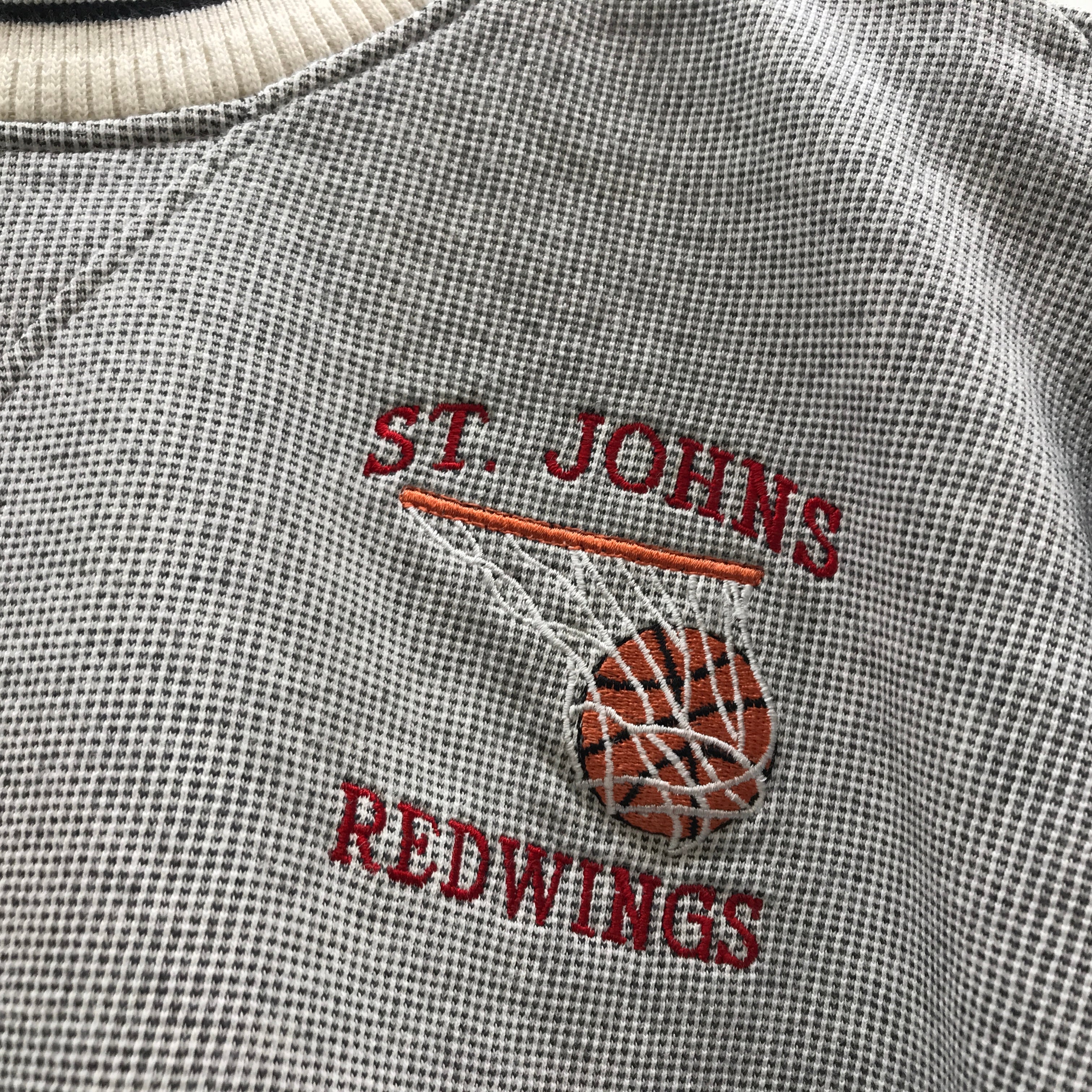 DIPORT USA 80年代 ST.JOHN'S REDWINGS 刺繍入りトリミング スウェット