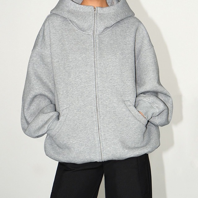 Zipper Hooded Sweat Jacket 124455