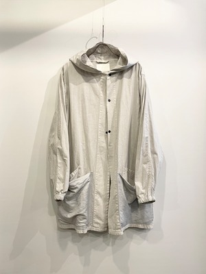 TrAnsference multi pocket snow camo parka - past white garment dyed
