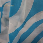 フラダンス 衣装 ワンピース ドレス タリーズポリネシア ブルー系 TALI’S POLYNESIA ハワイ製 アシンメトリー フリル かわいい 華やか 鮮やか 明るい ゴージャス 水色 白 ハワイアン アロハ ハワイアンプリント フラ ダンス レッスン 練習