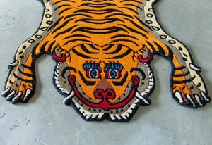 Tibetan Tiger Rug 《Sサイズ•ウール008》チベタンタイガーラグ