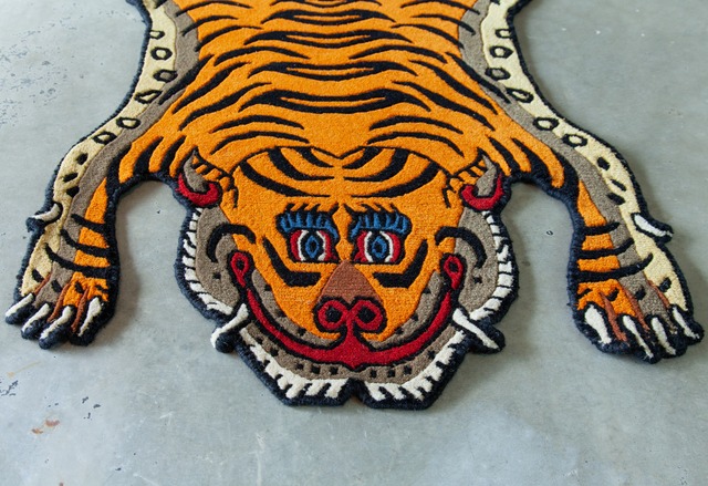 Tibetan Tiger Rug 《Sサイズ•ウール008》チベタンタイガーラグ